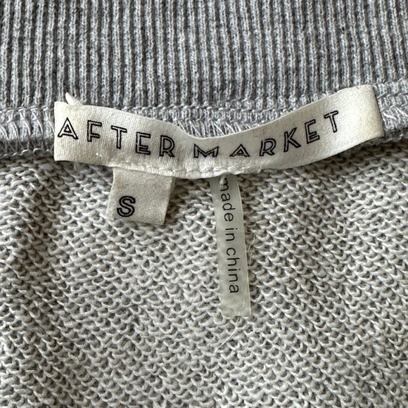 After Market Off Shoulder Sweatshirt with Peplum Trim - Picture 8 of 10
